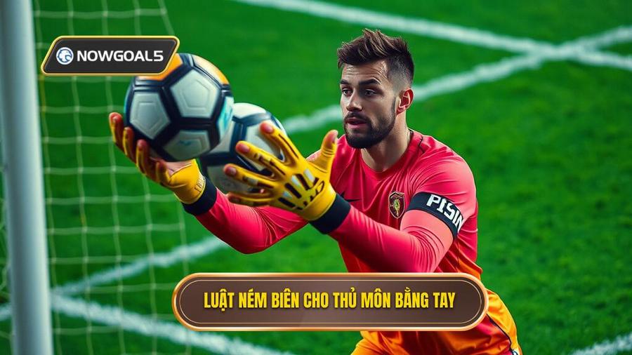 1. Luật ném biên cho thủ môn bằng tay