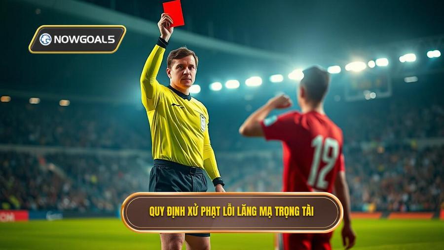 2. Quy định xử phạt lỗi lăng mạ trọng tài