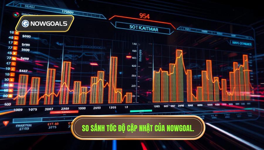 Bảng so sánh tốc độ cập nhật của Nowgoal so với các nền tảng khác